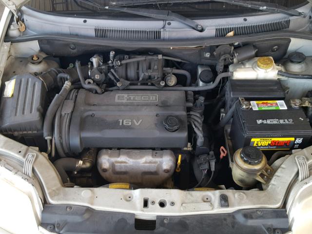 KL1TJ62654B176168 - 2004 CHEVROLET AVEO LS SILVER photo 7