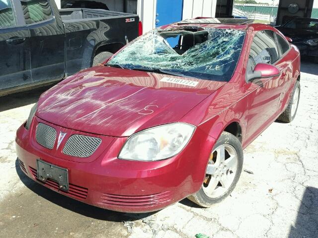 1G2AS18H997209759 - 2009 PONTIAC G5 MAROON photo 2