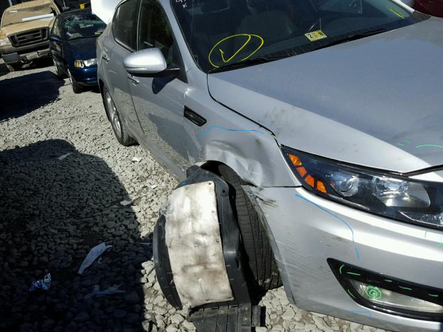 5XXGN4A76DG257168 - 2013 KIA OPTIMA SILVER photo 9