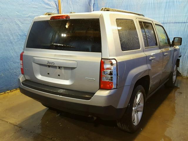 1C4NJRFB5ED880855 - 2014 JEEP PATRIOT LA SILVER photo 4