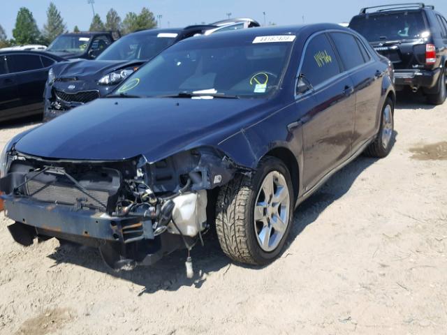 1G1ZH57N994220637 - 2009 CHEVROLET MALIBU 1LT BLUE photo 2