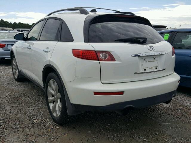 JNRBS08W93X400842 - 2003 INFINITI FX45 WHITE photo 3