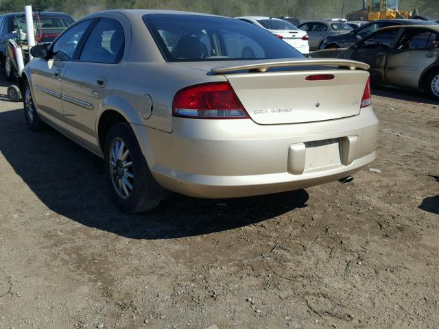 1C3EL56U91N669915 - 2001 CHRYSLER SEBRING GOLD photo 3