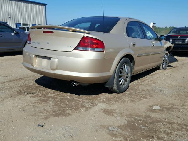 1C3EL56U91N669915 - 2001 CHRYSLER SEBRING GOLD photo 4