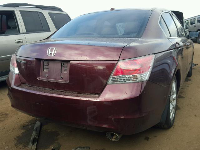 JHMCP26819C003260 - 2009 HONDA ACCORD BURGUNDY photo 4