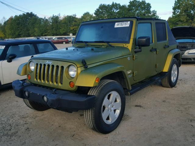 1J8GA59157L213368 - 2007 JEEP WRANGLER S GREEN photo 2