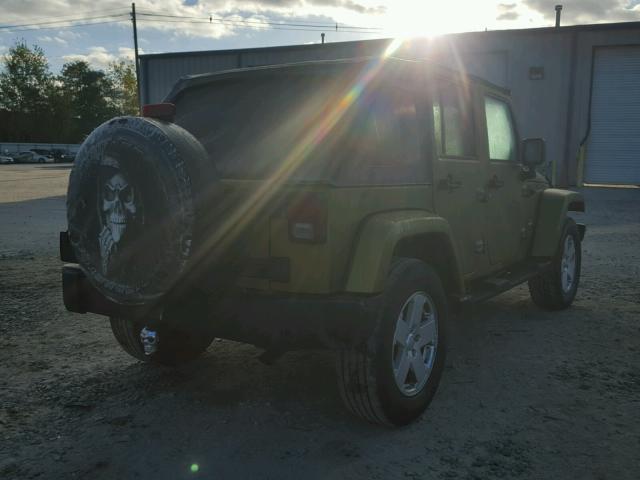 1J8GA59157L213368 - 2007 JEEP WRANGLER S GREEN photo 4