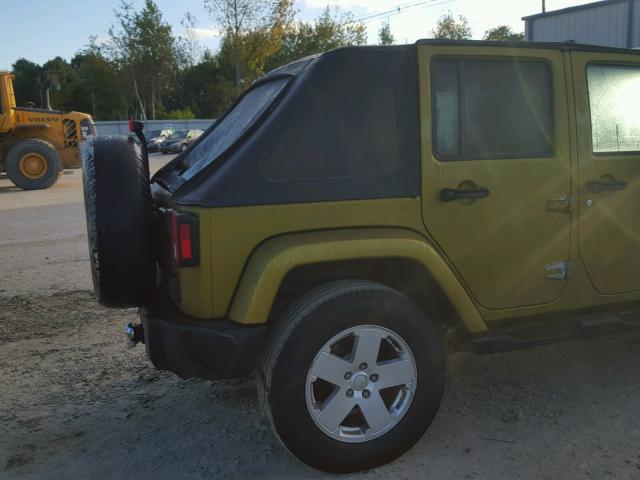 1J8GA59157L213368 - 2007 JEEP WRANGLER S GREEN photo 9