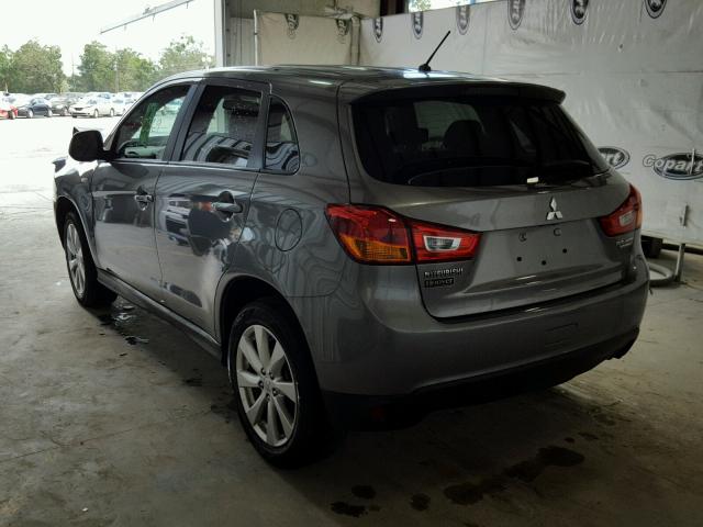 4A4AP3AU2EE010275 - 2014 MITSUBISHI OUTLANDER GRAY photo 3