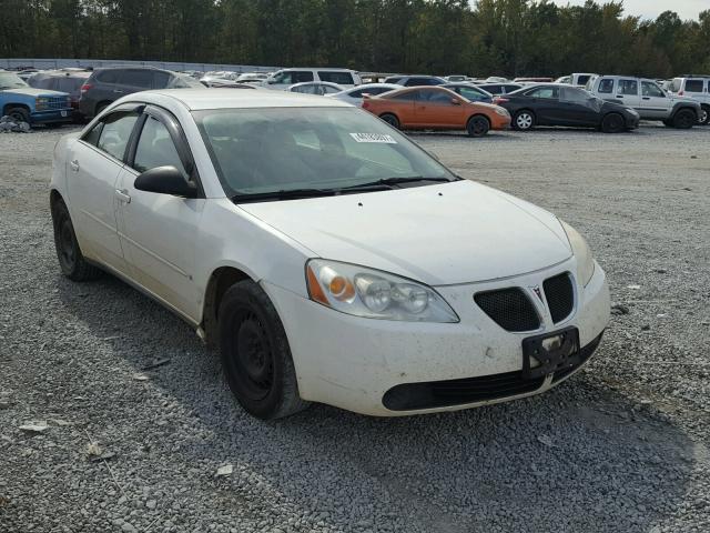 1G2ZF58B474175755 - 2007 PONTIAC G6 WHITE photo 1