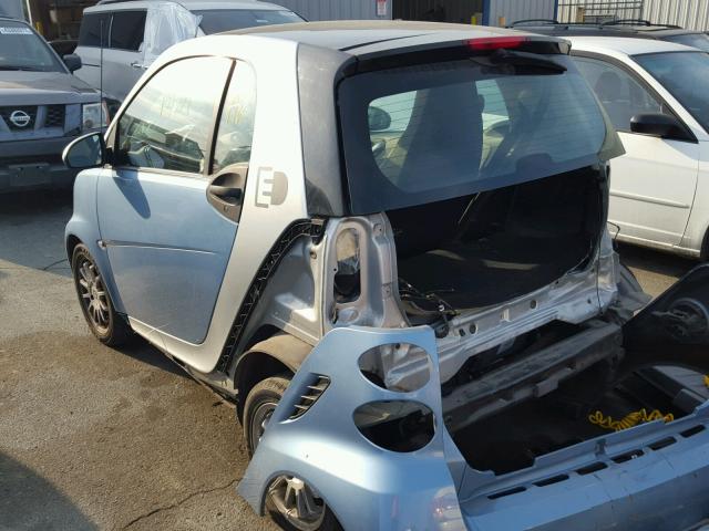 WMEEJ9AA6DK723362 - 2013 SMART FORTWO ELE 蓝色 照片 3