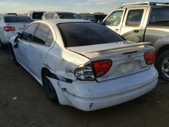 1G3NL52E54C184567 - 2004 OLDSMOBILE ALERO GL WHITE photo 3