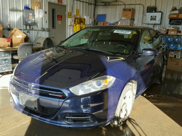 1C3CDFAA2DD306681 - 2013 DODGE DART BLUE photo 2