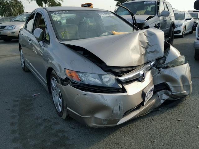 2HGFA16586H512904 - 2006 HONDA CIVIC LX BEIGE photo 1