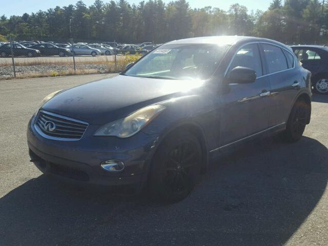 JNKAJ09F38M352839 - 2008 INFINITI EX35 BASE BLACK photo 2