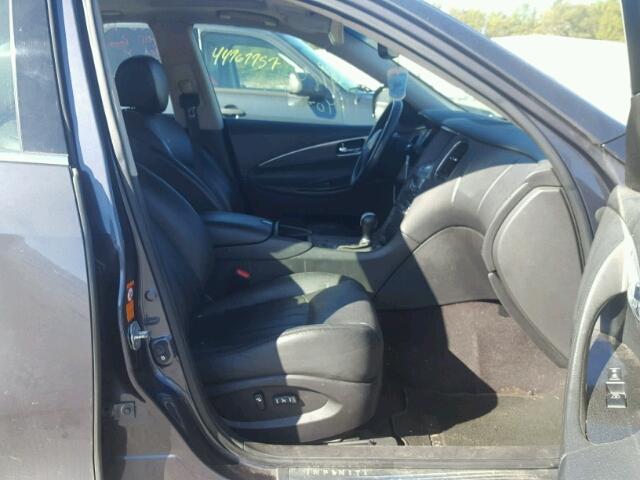 JNKAJ09F38M352839 - 2008 INFINITI EX35 BASE BLACK photo 5