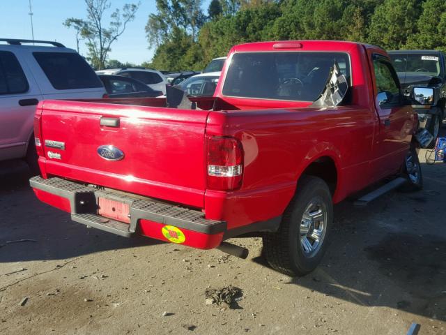 1FTYR10D89PA44754 - 2009 FORD RANGER RED photo 4