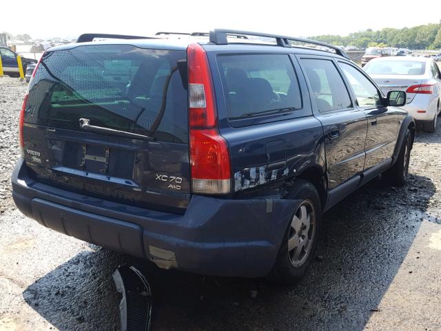 YV1SZ59H141125877 - 2004 VOLVO XC70 BLUE photo 4