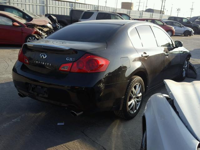 JNKBV61E67M700680 - 2007 INFINITI G35 BLACK photo 4