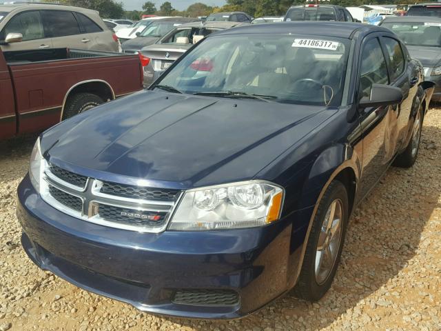 1C3CDZAB1DN688352 - 2013 DODGE AVENGER SE BLUE photo 2