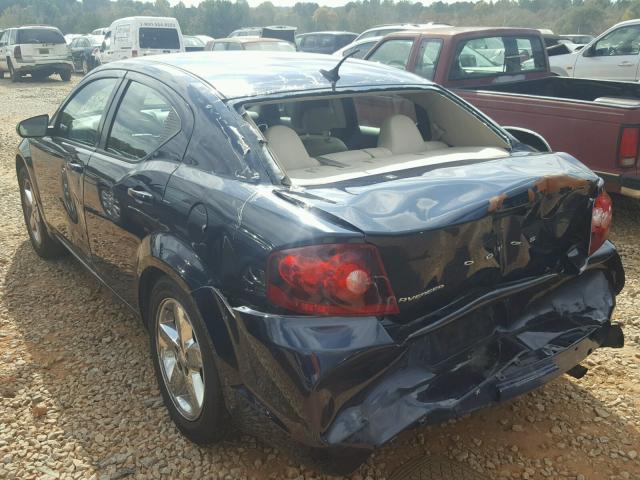 1C3CDZAB1DN688352 - 2013 DODGE AVENGER SE BLUE photo 3