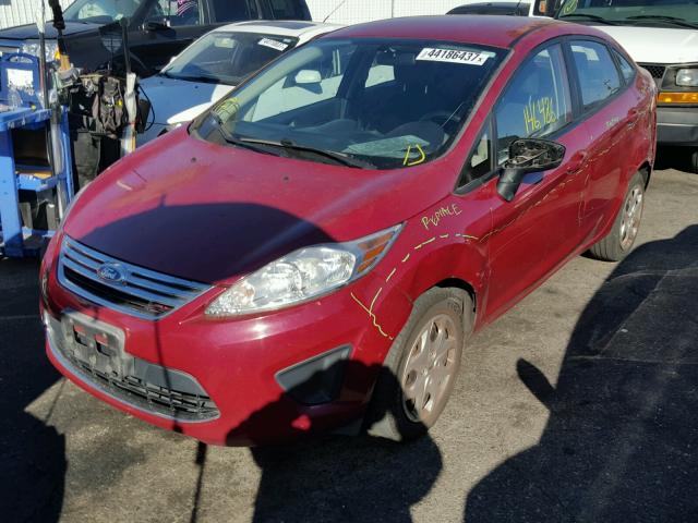 3FADP4BJ1BM198426 - 2011 FORD FIESTA BURGUNDY photo 2