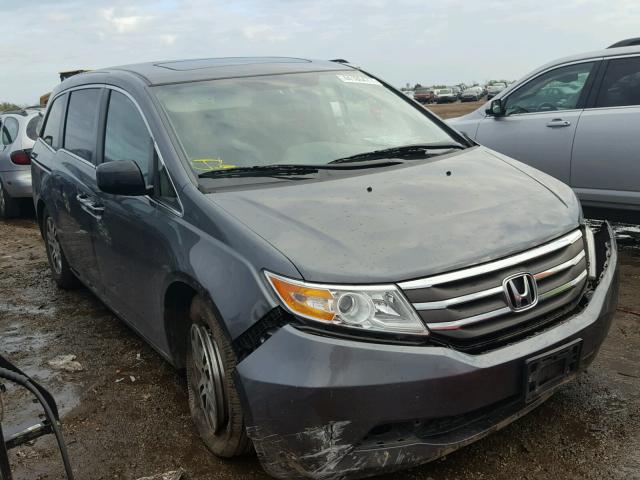 5FNRL5H67DB015025 - 2013 HONDA ODYSSEY GRAY photo 1