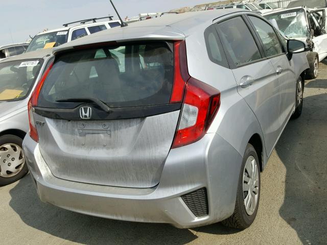 3HGGK5H5XFM748381 - 2015 HONDA FIT LX SILVER photo 4