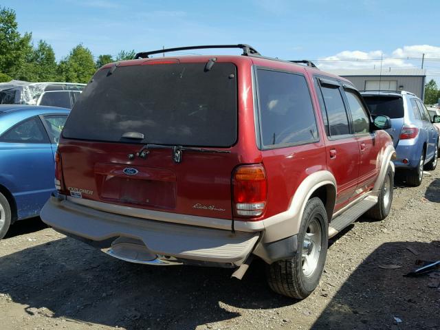 1FMZU84P4YZC63225 - 2000 FORD EXPLORER E RED photo 4