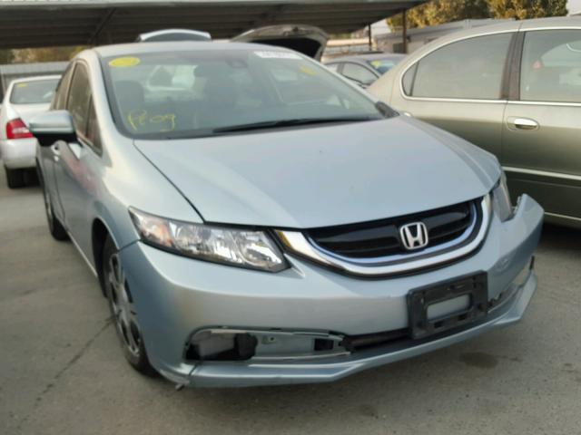 19XFB4F38EE201267 - 2014 HONDA CIVIC HYBR BLUE photo 1