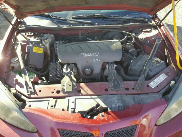 2G2WS522X41120726 - 2004 PONTIAC GRAND PRIX RED photo 7