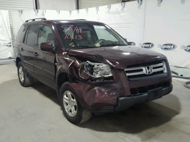 5FNYF18288B050848 - 2008 HONDA PILOT BURGUNDY photo 1