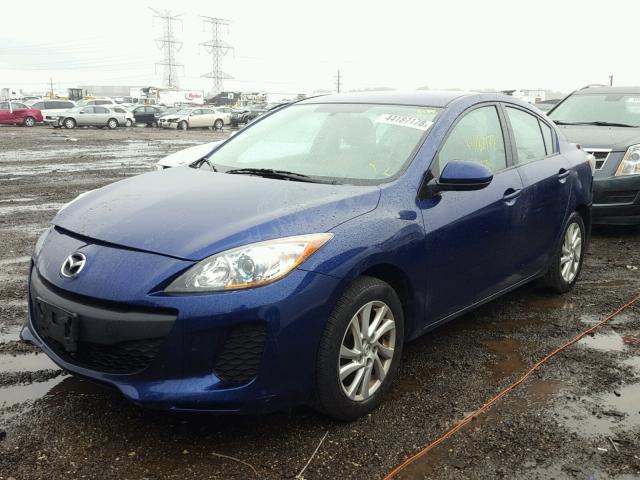 JM1BL1V71C1560846 - 2012 MAZDA 3 I BLUE photo 2