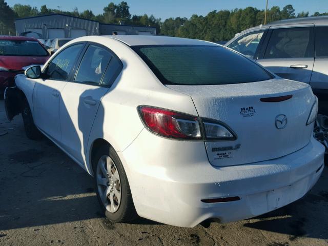 JM1BL1UG7C1518277 - 2012 MAZDA 3 I WHITE photo 3