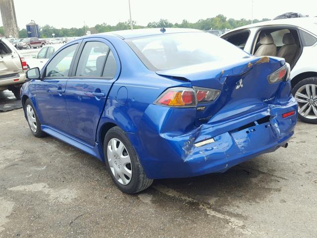 JA32U2FU3FU013246 - 2015 MITSUBISHI LANCER ES BLUE photo 3