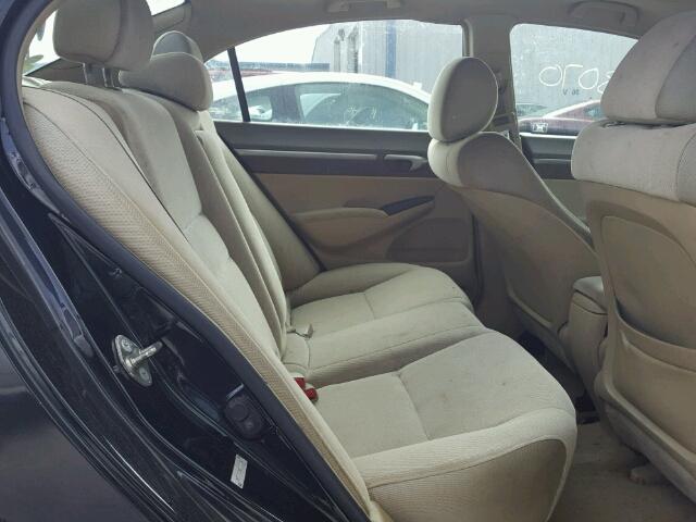 1HGFA16886L038952 - 2006 HONDA CIVIC EX შავი ფოტო 6