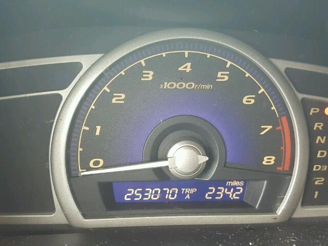 1HGFA16886L038952 - 2006 HONDA CIVIC EX შავი ფოტო 8