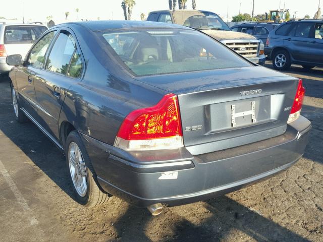 YV1RS592382674334 - 2008 VOLVO S60 2.5T BLUE photo 3