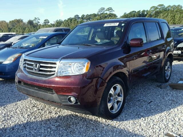 5FNYF3H54FB022192 - 2015 HONDA PILOT MAROON photo 2