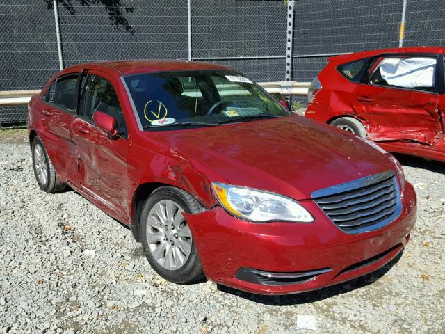 1C3CCBAB7EN124457 - 2014 CHRYSLER 200 LX RED photo 1