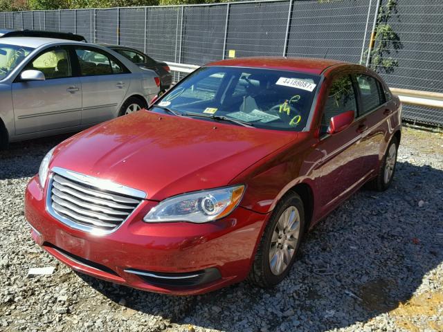 1C3CCBAB7EN124457 - 2014 CHRYSLER 200 LX RED photo 2