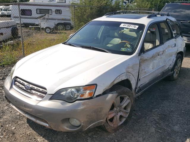 4S4BP86C754310890 - 2005 SUBARU LEGACY OUT WHITE photo 2