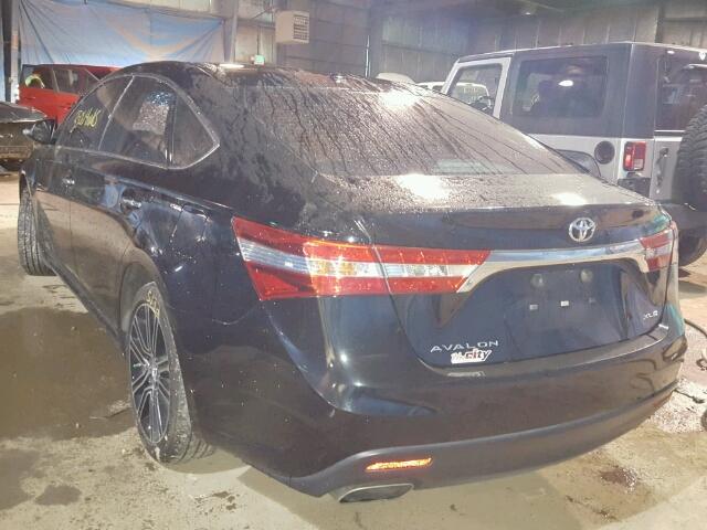 4T1BK1EB0FU150903 - 2015 TOYOTA AVALON XLE BLACK photo 3