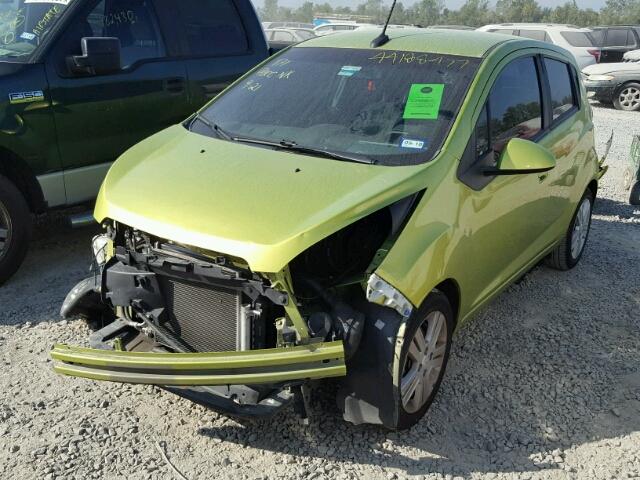 KL8CB6S9XDC612421 - 2013 CHEVROLET SPARK LS GREEN photo 2