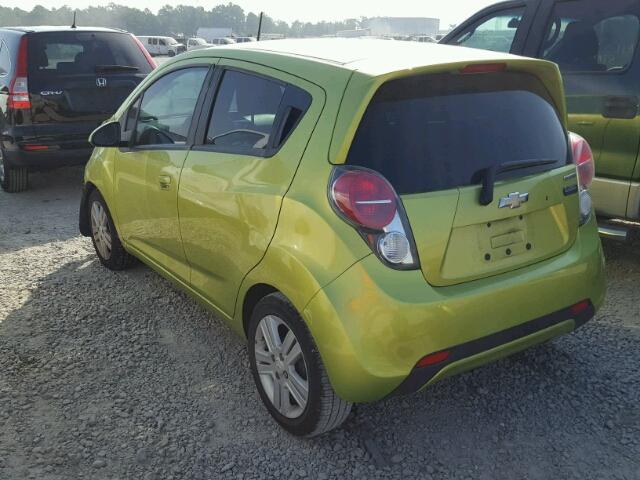 KL8CB6S9XDC612421 - 2013 CHEVROLET SPARK LS GREEN photo 3