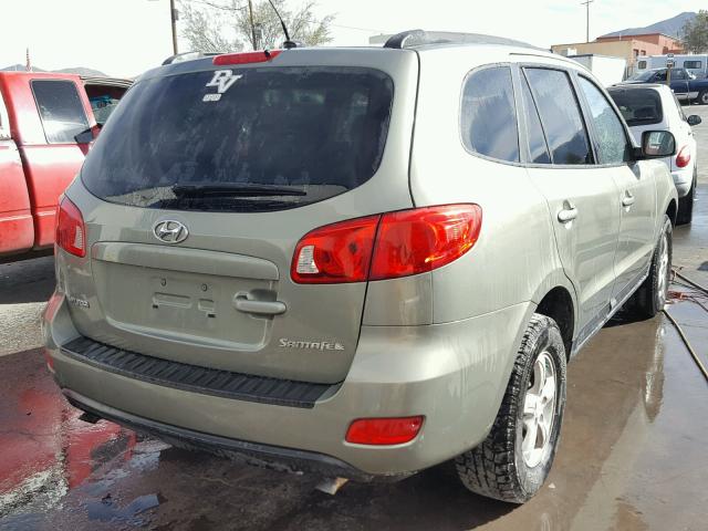 5NMSG13D08H167270 - 2008 HYUNDAI SANTA FE G GREEN photo 4