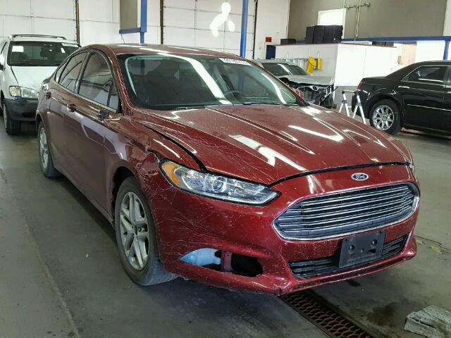 3FA6P0H73GR357910 - 2016 FORD FUSION SE RED photo 1