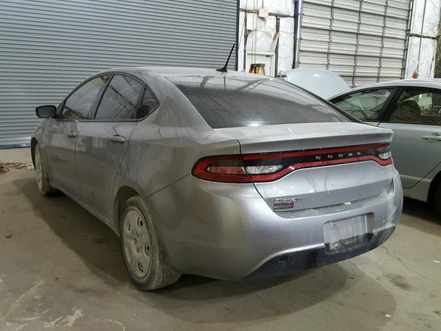 1C3CDFAAXFD404571 - 2015 DODGE DART SE SILVER photo 3