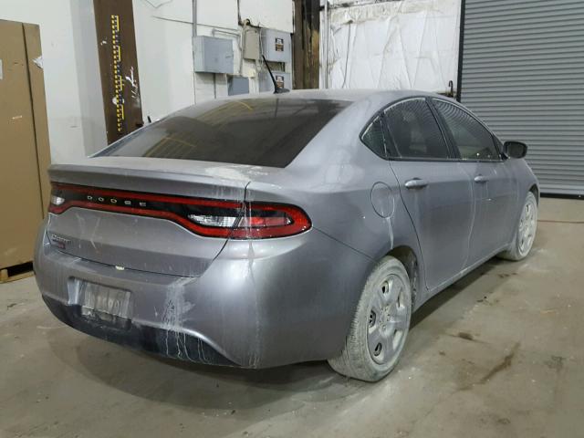 1C3CDFAAXFD404571 - 2015 DODGE DART SE SILVER photo 4