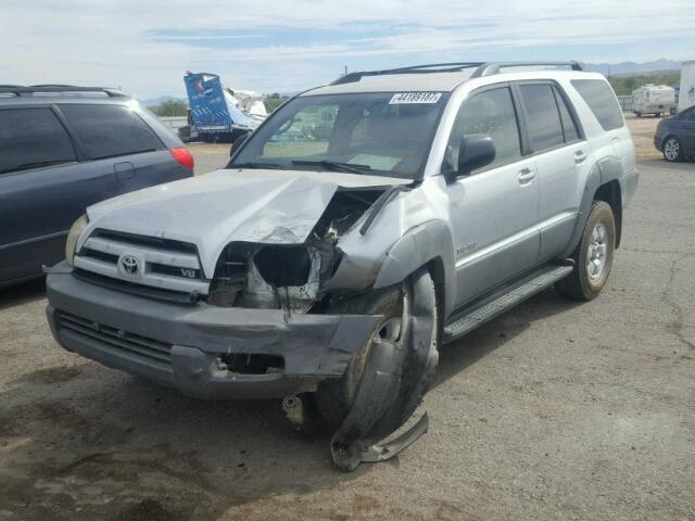 JTEBT14R930004885 - 2003 TOYOTA 4RUNNER SR SILVER photo 2